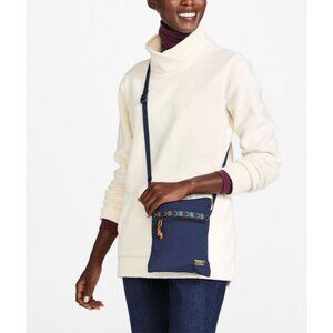 L.L.Bean Crossbody Mountain Classic Bag Nylon Navy Blue Zipper